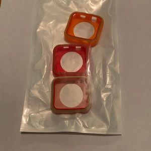 Pink Red Orange 3 pack Bumper For 44mm Apple Watch